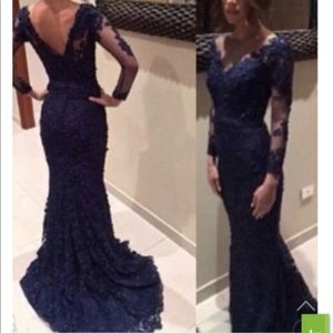 Navy blue formal/prom dress